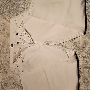 Gap white girlfriend jeans